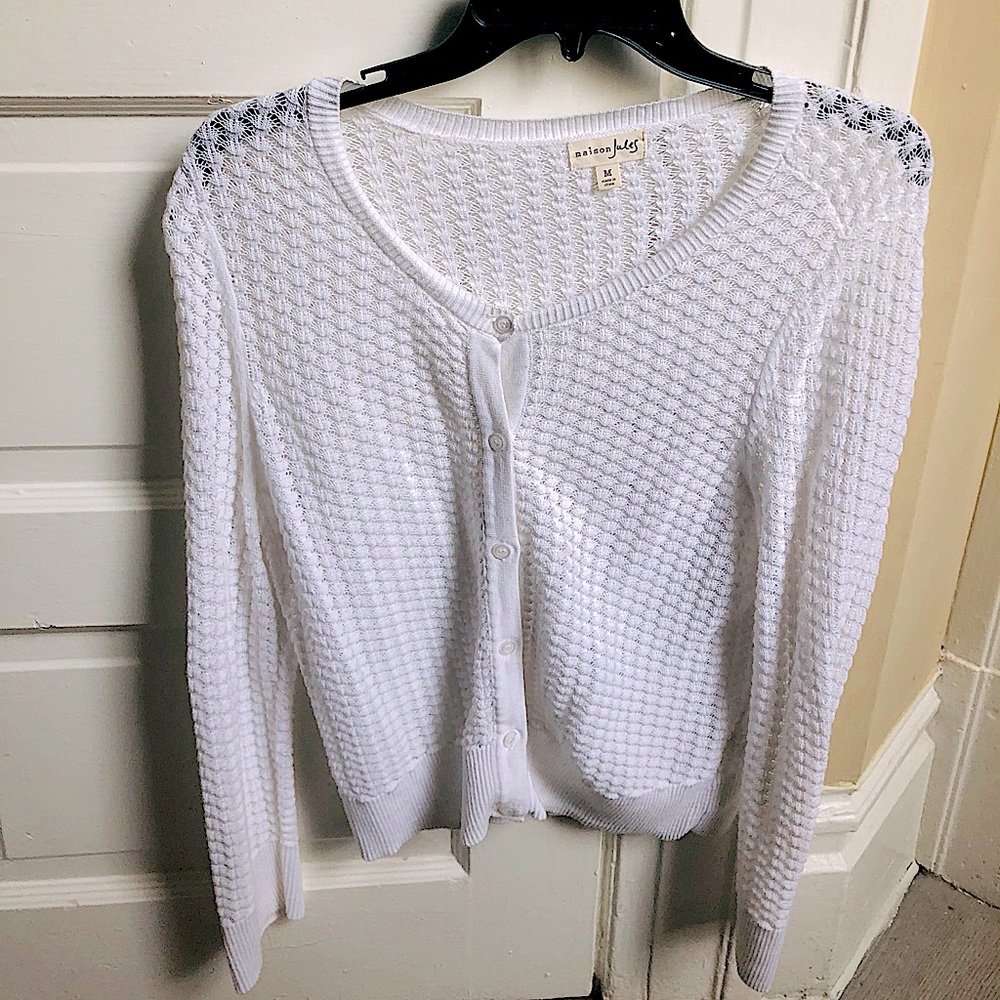 Maison Jules - Honeycomb Stitch Cotton Cardigan